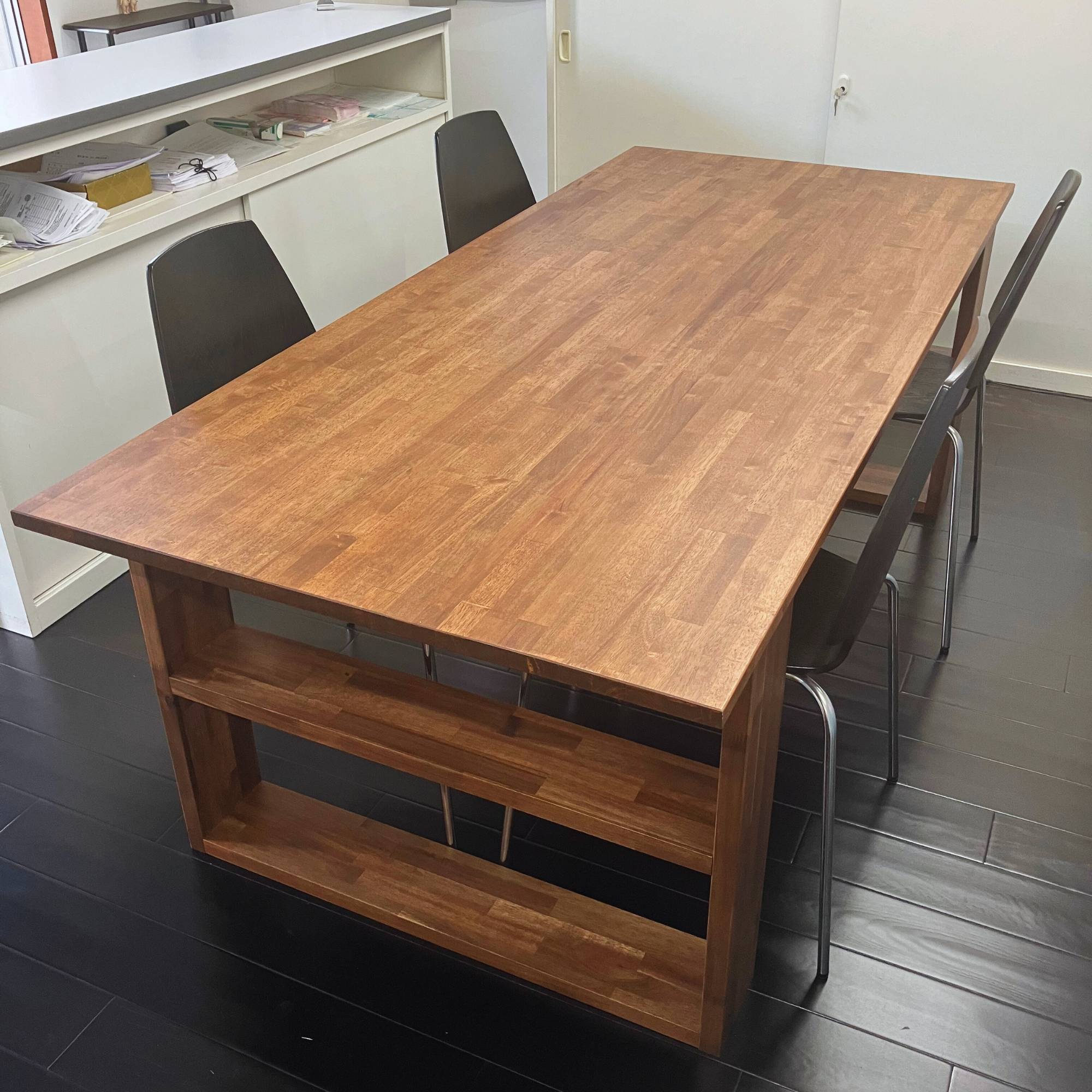 Y様の作品「タモ無垢材のオフィス用デスク」 | ウッドモールブログ